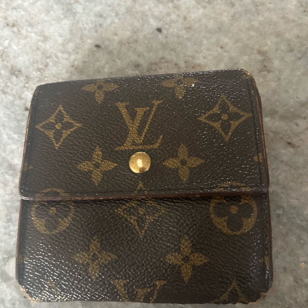 Louis Vuitton Brown and Gold Monogram Coin Purse
